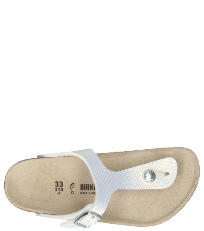 Birkenstock Birkenstock slipper <span>1026847 Gizeh Kids BS</span> Lizard White Birkenstock slipper <span>1026847 Gizeh Kids BS</span> 1026847 Gizeh Kids BS wit - www.bremmerschoenen.info - Bremmer Schoenen