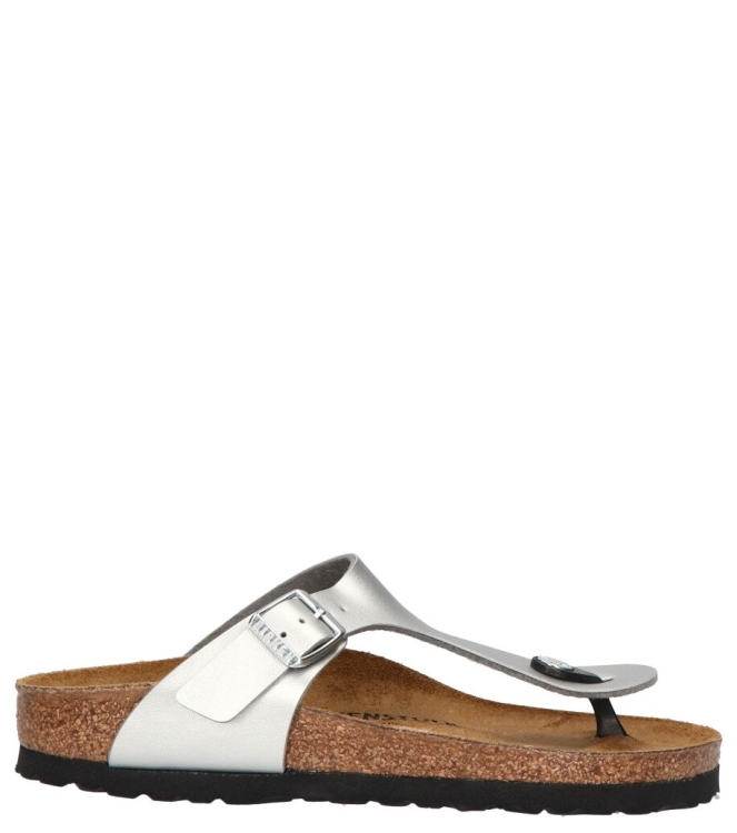 Birkenstock Birkenstock slipper <span>043853 Gizeh</span> Silver Birkenstock slipper <span>043853 Gizeh</span> 043853 Gizeh zilver - www.bremmerschoenen.info - Bremmer Schoenen