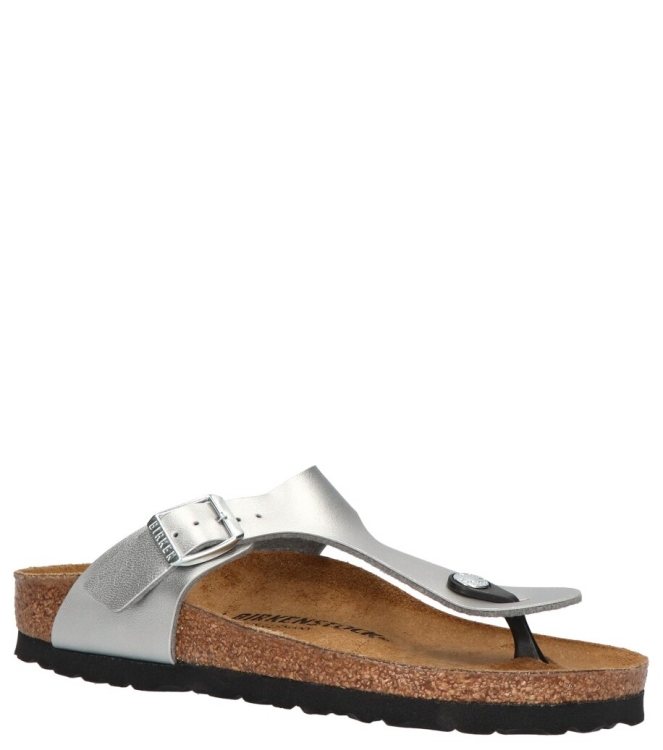 Birkenstock Birkenstock slipper <span>043853 Gizeh</span> Silver Birkenstock slipper <span>043853 Gizeh</span> 043853 Gizeh zilver - www.bremmerschoenen.info - Bremmer Schoenen