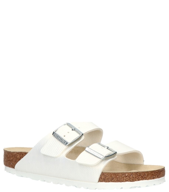 Birkenstock Birkenstock slipper <span>1026463 Arizona</span> Lizard White Birkenstock slipper <span>1026463 Arizona</span> 1026463 Arizona wit - www.bremmerschoenen.info - Bremmer Schoenen