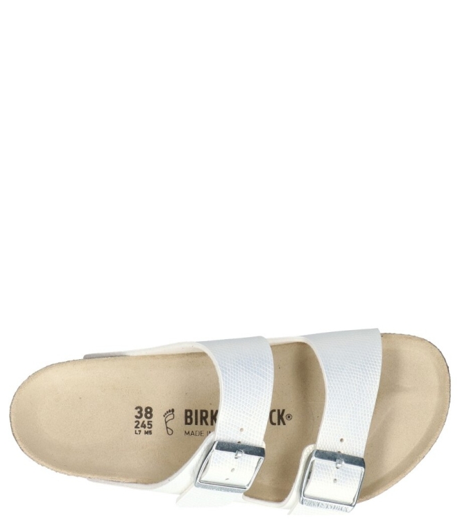 Birkenstock Birkenstock slipper <span>1026463 Arizona</span> Lizard White Birkenstock slipper <span>1026463 Arizona</span> 1026463 Arizona wit - www.bremmerschoenen.info - Bremmer Schoenen