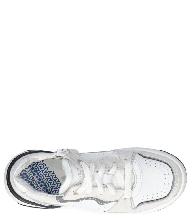 Track style sneaker <span>324360 481 Brent Bond</span> 324360 481 Brent Bond wit - www.bremmerschoenen.info - Bremmer Schoenen