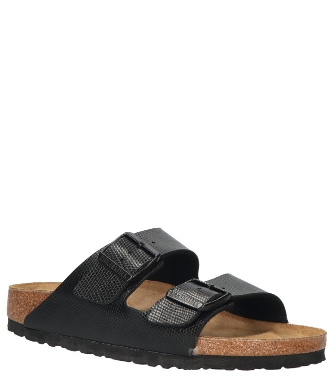 Birkenstock Birkenstock slipper <span>1027835 Arizona</span> Black Lizard Birkenstock slipper <span>1027835 Arizona</span> 1027835 Arizona zwart - www.bremmerschoenen.info - Bremmer Schoenen