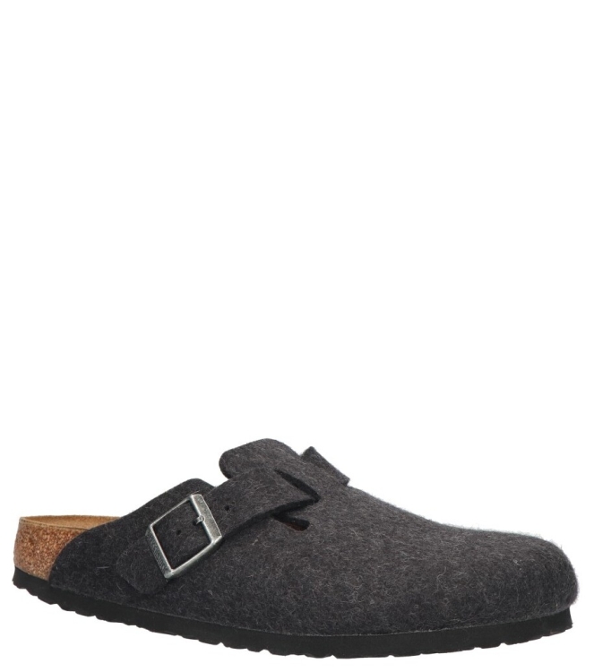 Birkenstock Birkenstock slipper <span>160373 Boston</span> anthracite Birkenstock slipper <span>160373 Boston</span> 160373 Boston grijs - www.bremmerschoenen.info - Bremmer Schoenen