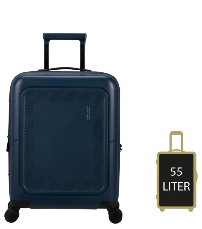American Tourister AT trolley <span>151859 1549 Dashpop Spinner 55</span> Midnight Blue AT trolley <span>151859 1549 Dashpop Spinner 55</span> 151859 1549 Dashpop Spinner 55 blauw - www.bremmerschoenen.info - Bremmer Schoenen