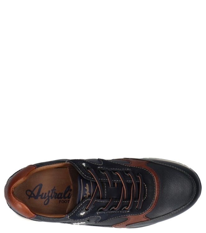 Australian Australian sneaker <span>15.1667.01 S32 Bakersville</span> Blue cognac Australian sneaker <span>15.1667.01 S32 Bakersville</span> 15.1667.01 S32 Bakersville blauw - www.bremmerschoenen.info - Bremmer Schoenen