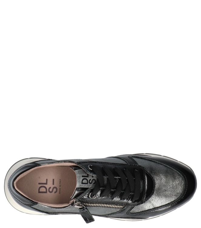 DL-Sport DL-sport sneaker <span>6337 Versione 03</span> Cayenne Nero/ Dubai peltro DL-sport sneaker <span>6337 Versione 03</span> 6337 Versione 03 zwart - www.bremmerschoenen.info - Bremmer Schoenen