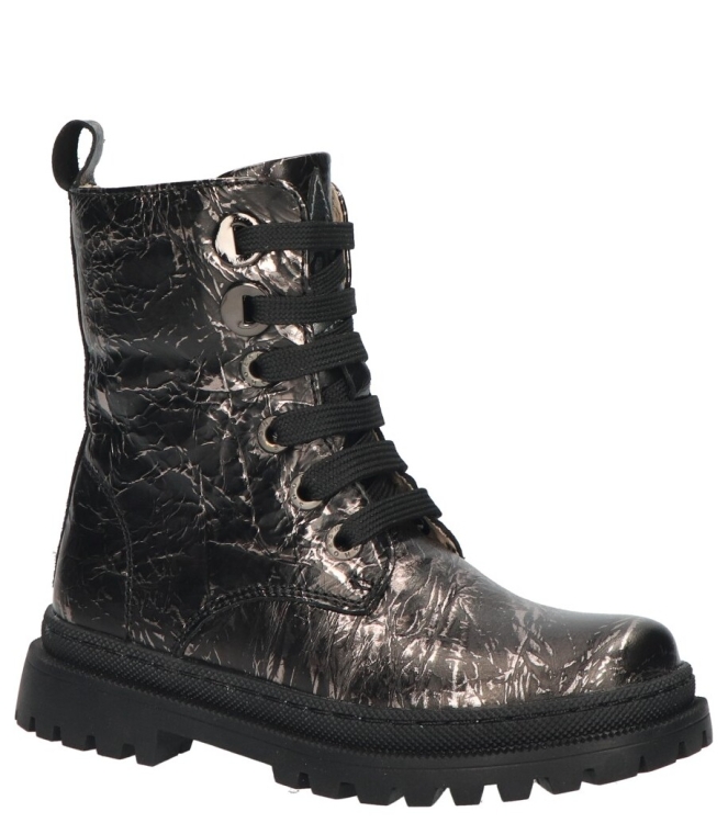 Shoesme Shoesme veterboot <span>NT24W007-J</span> Black Silver Shoesme veterboot <span>NT24W007-J</span> NT24W007-J grijs - www.bremmerschoenen.info - Bremmer Schoenen