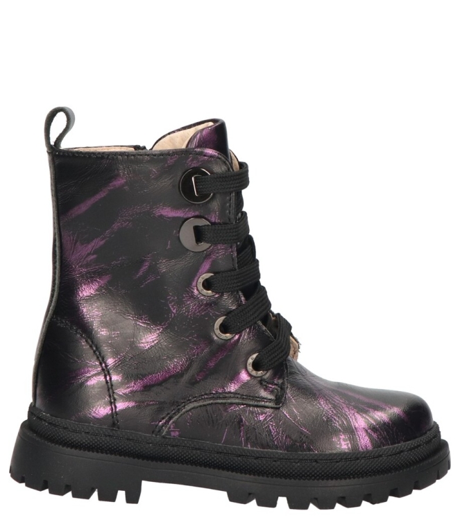 Shoesme Shoesme veterboot <span>NT24W007-F</span> Purple black Shoesme veterboot <span>NT24W007-F</span> NT24W007-F zwart - www.bremmerschoenen.info - Bremmer Schoenen