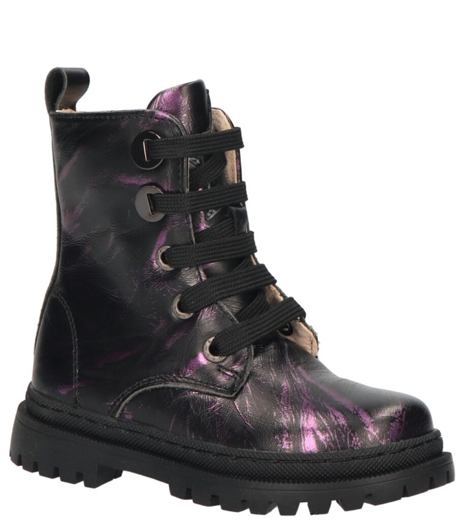 Shoesme Shoesme veterboot <span>NT24W007-F</span> Purple black Shoesme veterboot <span>NT24W007-F</span> NT24W007-F zwart - www.bremmerschoenen.info - Bremmer Schoenen