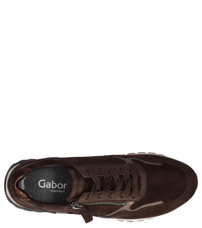 Gabor Gabor sneaker <span>56.378.41</span> 41 choco/bronce/orange Gabor sneaker <span>56.378.41</span> 56.378.41 bruin - www.bremmerschoenen.info - Bremmer Schoenen