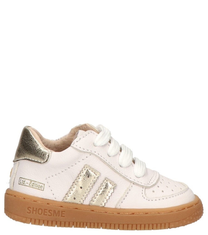 Shoesme Shoesme sneaker <span>BN25S003-A</span> White gold Shoesme sneaker <span>BN25S003-A</span> BN25S003-A wit - www.bremmerschoenen.info - Bremmer Schoenen