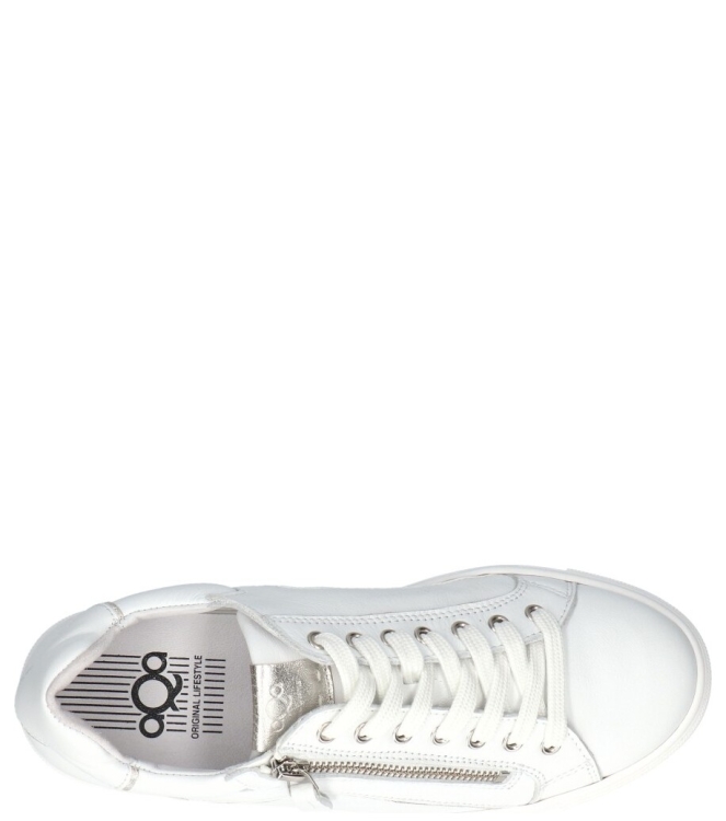 Aqa Aqa sneaker <span>A8697 A11B47</span> A11B47 velv. optic white laminchamp Aqa sneaker <span>A8697 A11B47</span> A8697 A11B47 wit - www.bremmerschoenen.info - Bremmer Schoenen