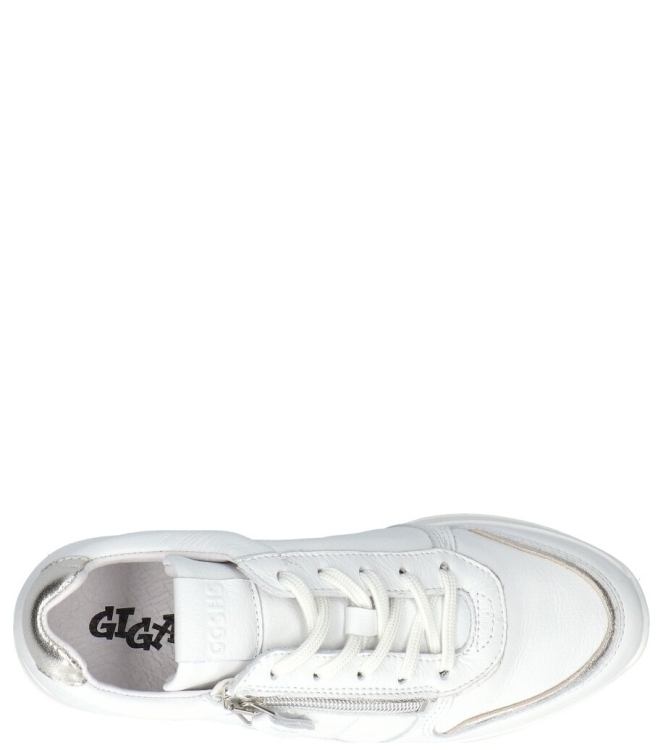 Giga Giga sneaker <span>G4371 A11B47</span> A11B47 velv. optic white lam. champ Giga sneaker <span>G4371 A11B47</span> G4371 A11B47 wit - www.bremmerschoenen.info - Bremmer Schoenen