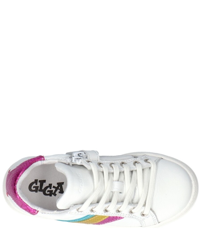 Giga Giga sneaker <span>G4395 A11B75</span> A11B75 velv. optic white piton lam. Giga sneaker <span>G4395 A11B75</span> G4395 A11B75 wit - www.bremmerschoenen.info - Bremmer Schoenen
