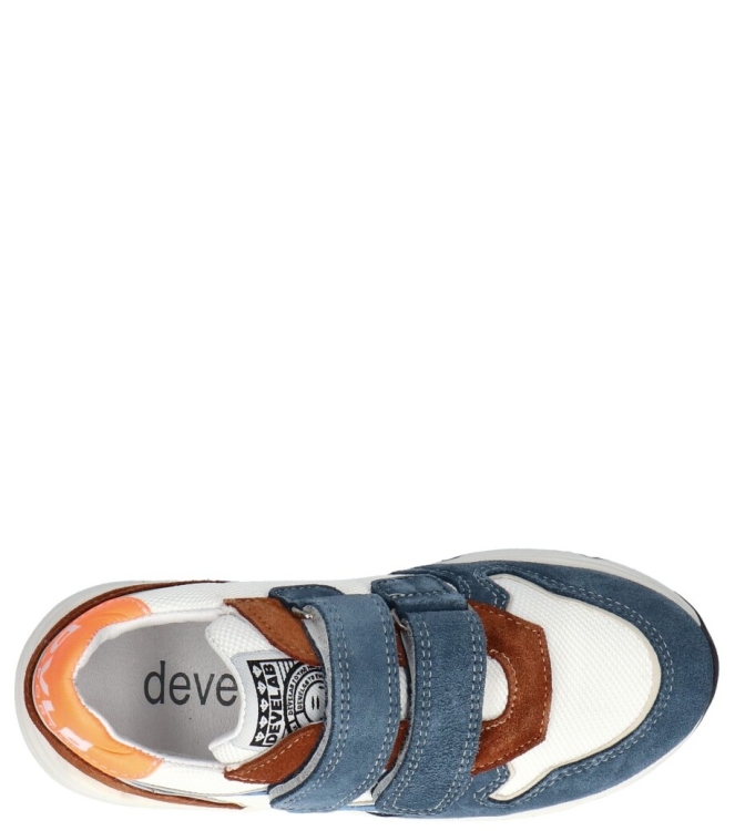 Develab Develab klittenbandschoen <span>41013 693</span> 693 Blue Combi Suede Develab klittenbandschoen <span>41013 693</span> 41013 693 blauw - www.bremmerschoenen.info - Bremmer Schoenen