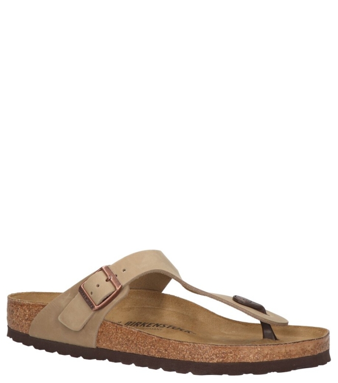 Birkenstock Birkenstock slipper <span>943811 Gizeh</span> oiled Tabacco Brown Birkenstock slipper <span>943811 Gizeh</span> 943811 Gizeh groen - www.bremmerschoenen.info - Bremmer Schoenen