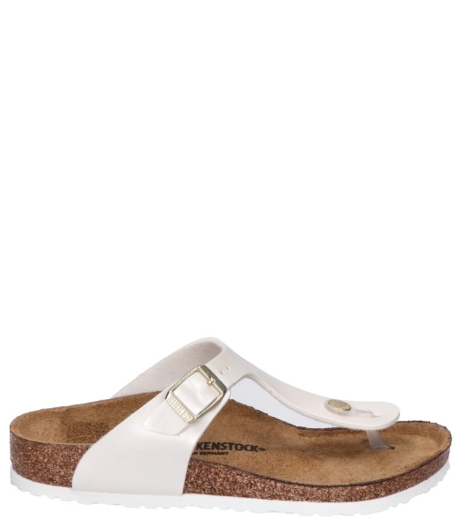 Birkenstock Birkenstock slipper <span>1029796 Gizeh</span> Electric metallic Pearl Birkenstock slipper <span>1029796 Gizeh</span> 1029796 Gizeh wit - www.bremmerschoenen.info - Bremmer Schoenen