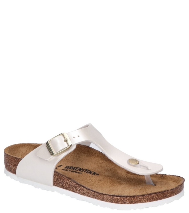 Birkenstock Birkenstock slipper <span>1029796 Gizeh</span> Electric metallic Pearl Birkenstock slipper <span>1029796 Gizeh</span> 1029796 Gizeh wit - www.bremmerschoenen.info - Bremmer Schoenen
