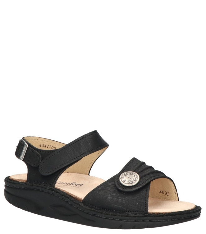 Finn Comfort sandaal <span>1572 816393 Sausalito</span> 1572 816393 Sausalito zwart - www.bremmerschoenen.info - Bremmer Schoenen