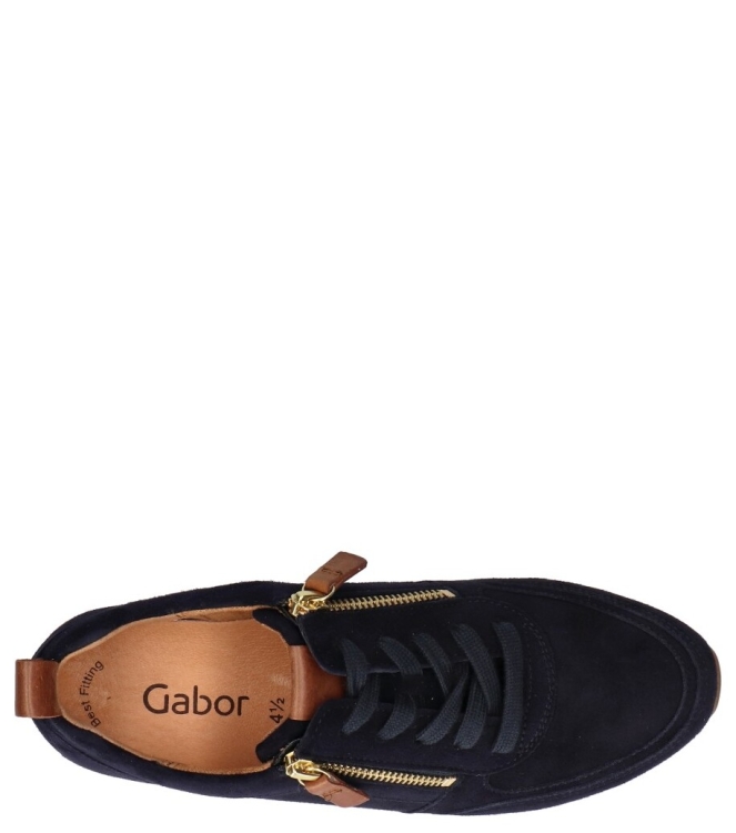 Gabor Gabor sneaker <span>63.411.16</span> 16 atlantik/camel(gold) Gabor sneaker <span>63.411.16</span> 63.411.16 blauw - www.bremmerschoenen.info - Bremmer Schoenen