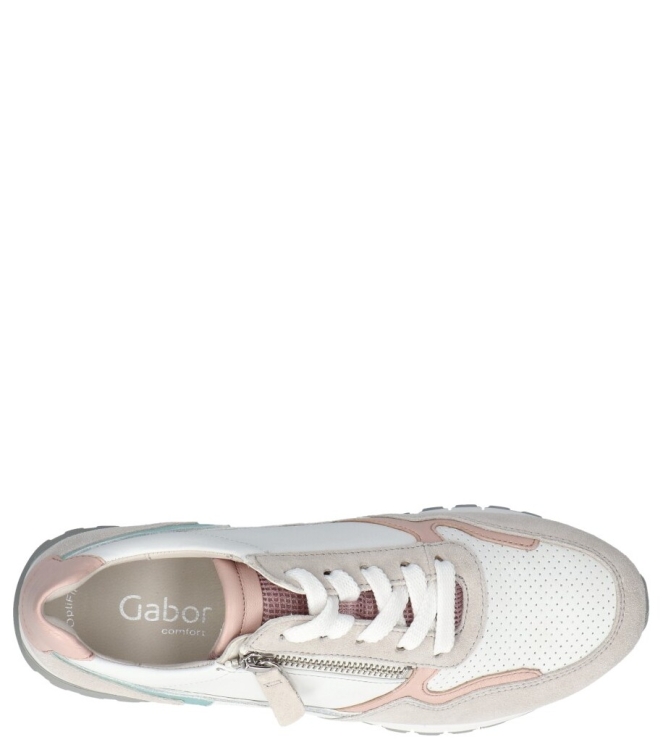 Gabor Gabor sneaker <span>66.378.64</span> 64 weiss/rouge/mint Gabor sneaker <span>66.378.64</span> 66.378.64 wit - www.bremmerschoenen.info - Bremmer Schoenen