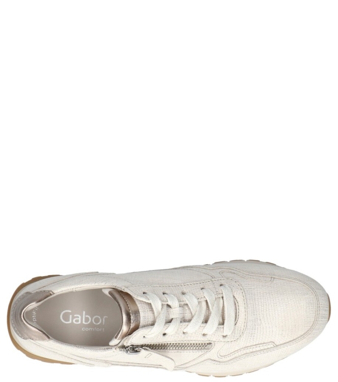 Gabor Gabor sneaker <span>66.378.80</span> 80 bianco/oro/puder Gabor sneaker <span>66.378.80</span> 66.378.80 beige - www.bremmerschoenen.info - Bremmer Schoenen