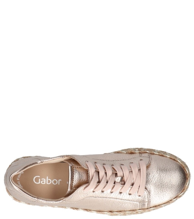 Gabor Gabor sneaker <span>63.270.62</span> 62 puder (Lurex) Gabor sneaker <span>63.270.62</span> 63.270.62 beige - www.bremmerschoenen.info - Bremmer Schoenen