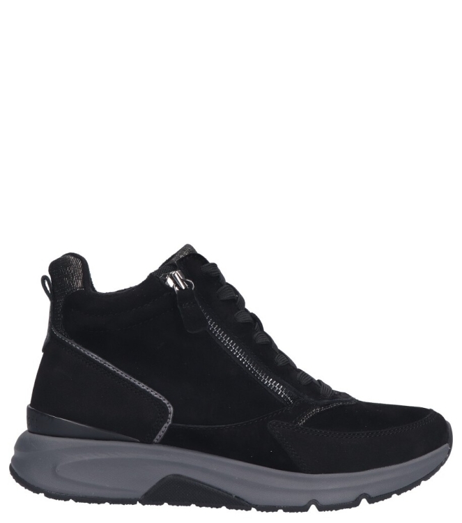 Gabor Gabor sneaker <span>76.887.37</span> 37 schw/anthr.(Micro) Gabor sneaker <span>76.887.37</span> 76.887.37 zwart - www.bremmerschoenen.info - Bremmer Schoenen