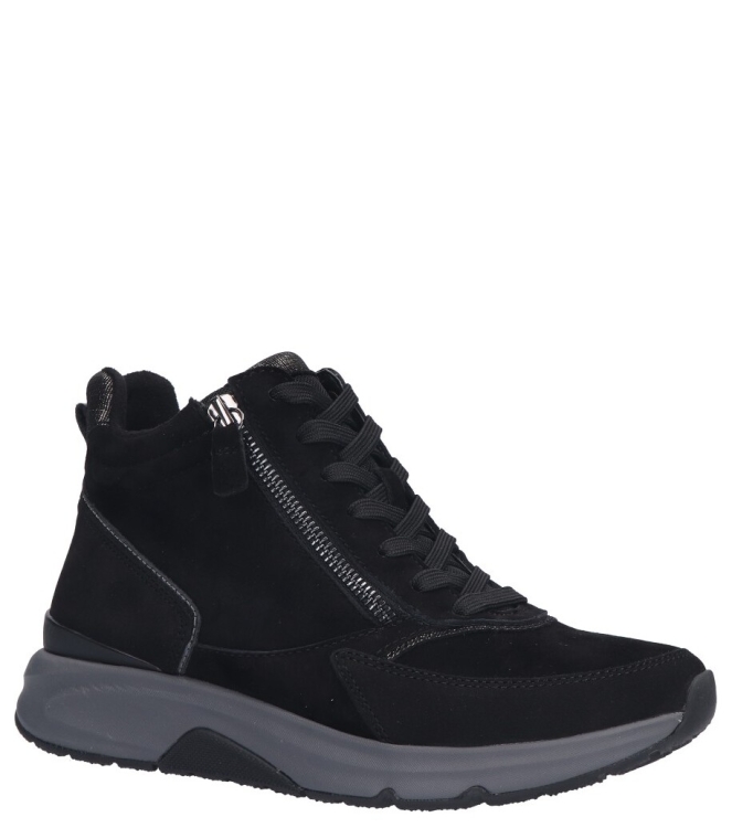 Gabor Gabor sneaker <span>76.887.37</span> 37 schw/anthr.(Micro) Gabor sneaker <span>76.887.37</span> 76.887.37 zwart - www.bremmerschoenen.info - Bremmer Schoenen