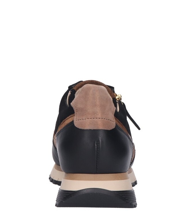 Gabor Gabor sneaker <span>76.378.67</span> 67 schw./whisky(gold) Gabor sneaker <span>76.378.67</span> 76.378.67 zwart - www.bremmerschoenen.info - Bremmer Schoenen