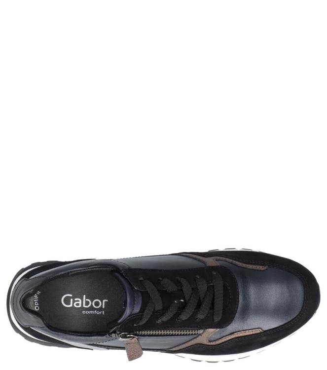 Gabor Gabor sneaker <span>76.378.36</span> 36 ocean/schw/smog Gabor sneaker <span>76.378.36</span> 76.378.36 blauw - www.bremmerschoenen.info - Bremmer Schoenen