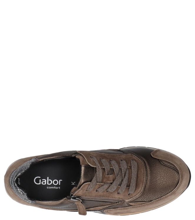 Gabor sneaker <span>76.305.62</span> 76.305.62 brons - www.bremmerschoenen.info - Bremmer Schoenen