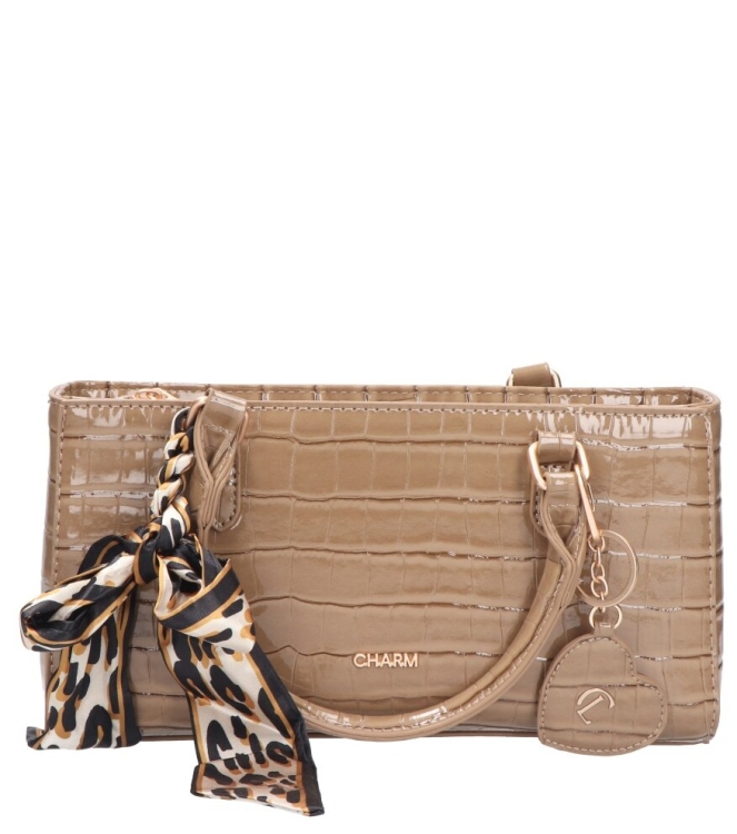 Charm tas <span> W01384 016 Taupe</span>  W01384 016 Taupe beige - www.bremmerschoenen.info - Bremmer Schoenen