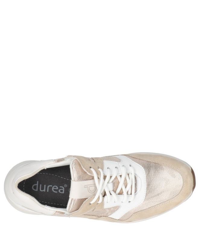 Durea Durea sneaker <span>6317 605 2066</span> 2066 L.TAUPE/PLATIN/WIT Durea sneaker <span>6317 605 2066</span> 6317 605 2066 beige - www.bremmerschoenen.info - Bremmer Schoenen