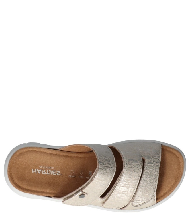 Hartjes Hartjes slipper <span>122.1801 40/40 Calypso</span> 40/40 Gold Hartjes slipper <span>122.1801 40/40 Calypso</span> 122.1801 40/40 Calypso goud - www.bremmerschoenen.info - Bremmer Schoenen