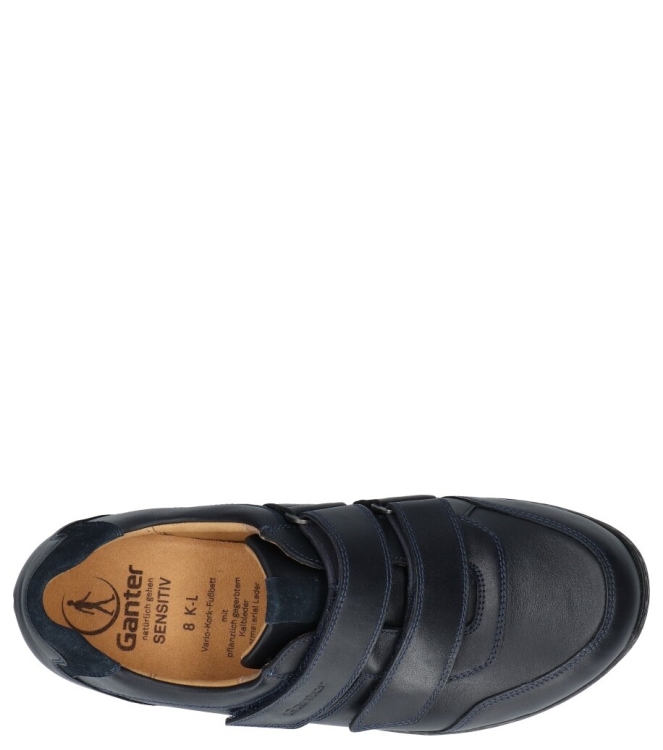 Ganter klittenbandschoen <span>259807 3000 Karl-Ludwig</span> 259807 3000 Karl-Ludwig blauw - www.bremmerschoenen.info - Bremmer Schoenen