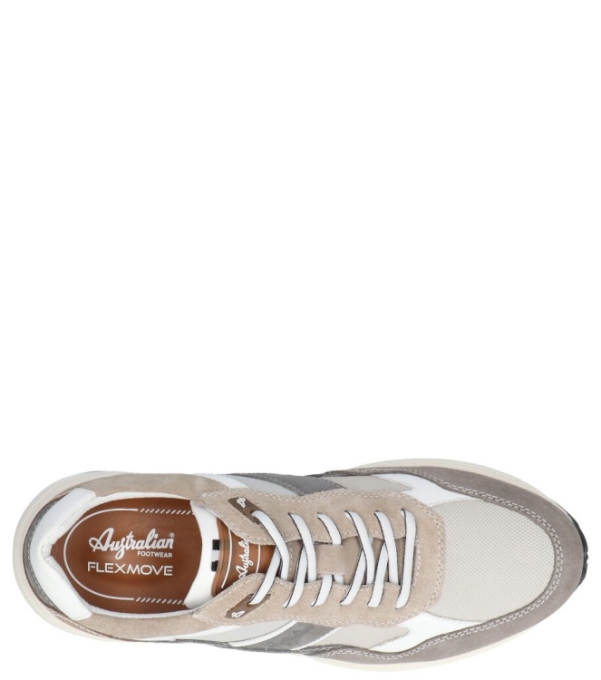 Australian Australian sneaker <span>15.1688.03 K15 Grants grey leather</span> K15 grey beige white Australian sneaker <span>15.1688.03 K15 Grants grey leather</span> 15.1688.03 K15 Grants grey leather grijs - www.bremmerschoenen.info - Bremmer Schoenen