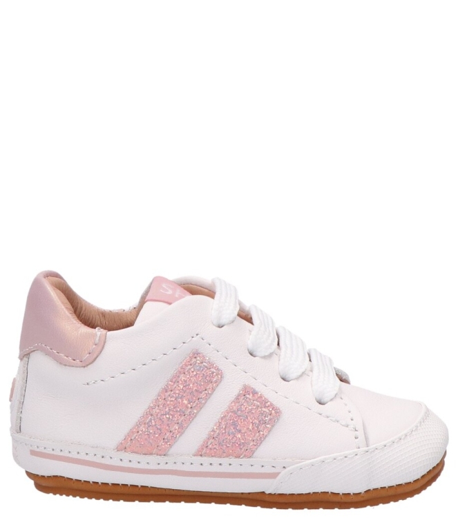 Shoesme Shoesme babyschoen <span>BP26S021-G</span> white pink glitterw Shoesme babyschoen <span>BP26S021-G</span> BP26S021-G wit - www.bremmerschoenen.info - Bremmer Schoenen