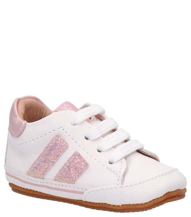 Shoesme Shoesme babyschoen <span>BP26S021-G</span> white pink glitterw Shoesme babyschoen <span>BP26S021-G</span> BP26S021-G wit - www.bremmerschoenen.info - Bremmer Schoenen