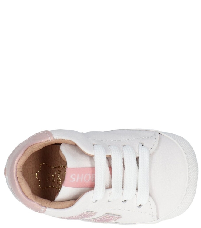 Shoesme Shoesme babyschoen <span>BP26S021-G</span> white pink glitterw Shoesme babyschoen <span>BP26S021-G</span> BP26S021-G wit - www.bremmerschoenen.info - Bremmer Schoenen