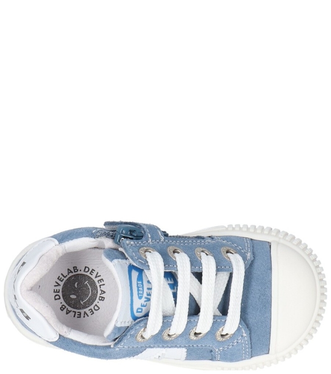 Develab Develab sneaker <span>45401 693</span> 693 Blue Combi Suede Develab sneaker <span>45401 693</span> 45401 693 blauw - www.bremmerschoenen.info - Bremmer Schoenen