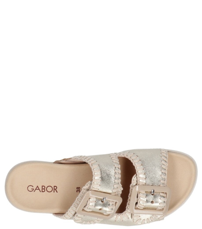 Gabor Gabor slipper <span>83.741.62</span> 62 platino Gabor slipper <span>83.741.62</span> 83.741.62 goud - www.bremmerschoenen.info - Bremmer Schoenen