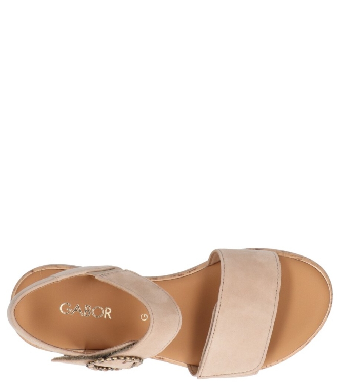 Gabor Gabor sandaal <span>82.734.30</span> 30 sand (brma/S.Kork) Gabor sandaal <span>82.734.30</span> 82.734.30 beige - www.bremmerschoenen.info - Bremmer Schoenen