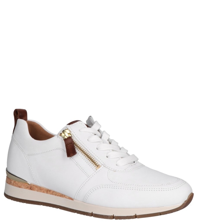 Gabor Gabor sneaker <span>83.411.24</span> 24 weiss/camel (gold) Gabor sneaker <span>83.411.24</span> 83.411.24 wit - www.bremmerschoenen.info - Bremmer Schoenen