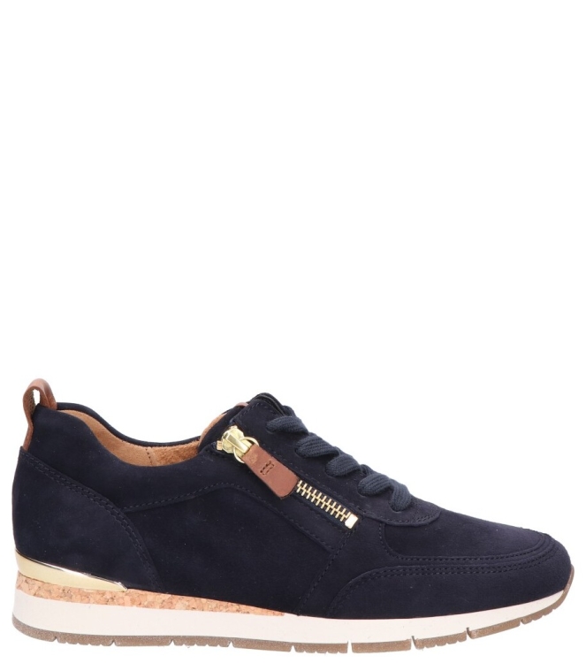 Gabor Gabor sneaker <span>83.411.16</span> 16 dk-blue/camel(gold Gabor sneaker <span>83.411.16</span> 83.411.16 blauw - www.bremmerschoenen.info - Bremmer Schoenen