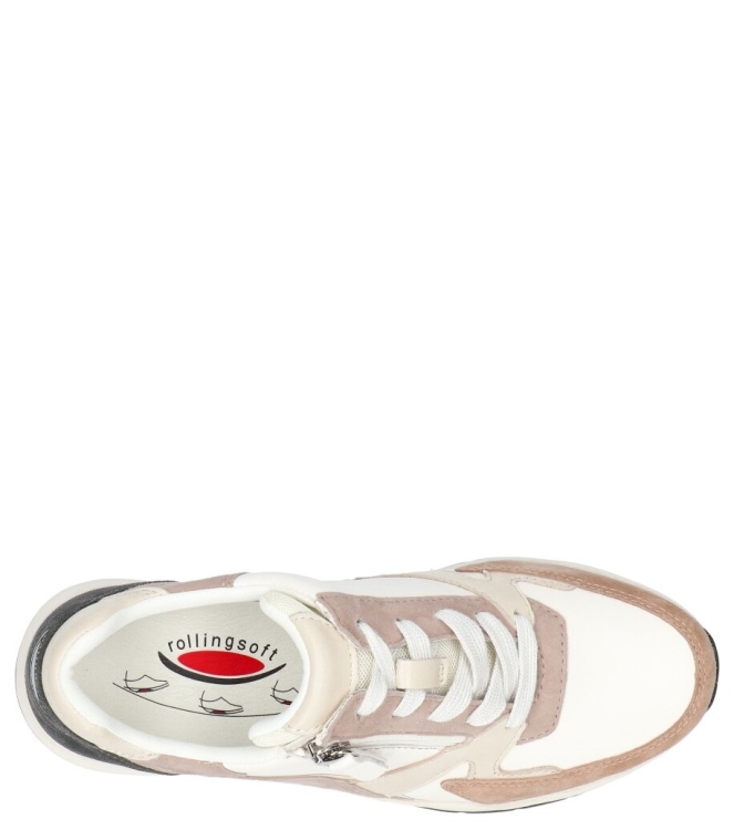 Gabor Gabor sneaker <span>86.878.54</span> 54 offwh/sand/dkgrey Gabor sneaker <span>86.878.54</span> 86.878.54 wit - www.bremmerschoenen.info - Bremmer Schoenen