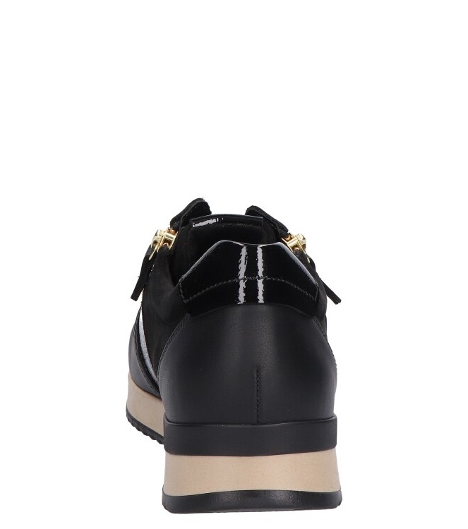 Gabor Gabor sneaker <span>6019.01.001</span> 001 black (gold) Gabor sneaker <span>6019.01.001</span> 6019.01.001 zwart - www.bremmerschoenen.info - Bremmer Schoenen
