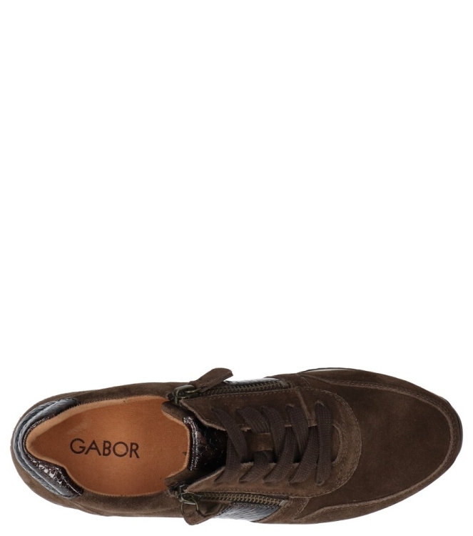 Gabor Gabor sneaker <span>6019.01.007</span> 007 engl.brown/mocca Gabor sneaker <span>6019.01.007</span> 6019.01.007 bruin - www.bremmerschoenen.info - Bremmer Schoenen