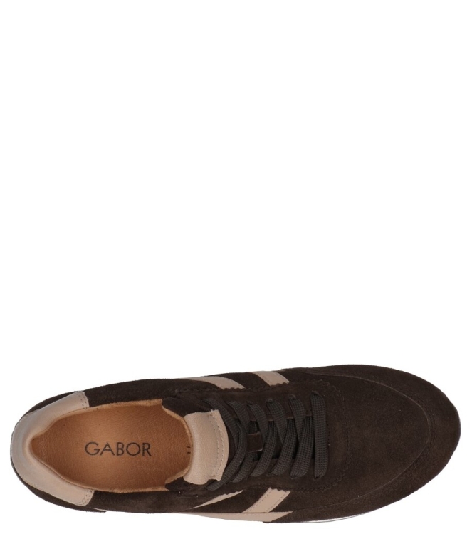Gabor Gabor sneaker <span>6032.01.003</span> 003 mocca/sand Gabor sneaker <span>6032.01.003</span> 6032.01.003 bruin - www.bremmerschoenen.info - Bremmer Schoenen